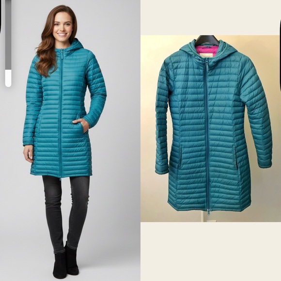 Down Jacket. Collection by Vackrot Lightweight Long Puffer Winter Jacket.Small. - Picture 16 of 16